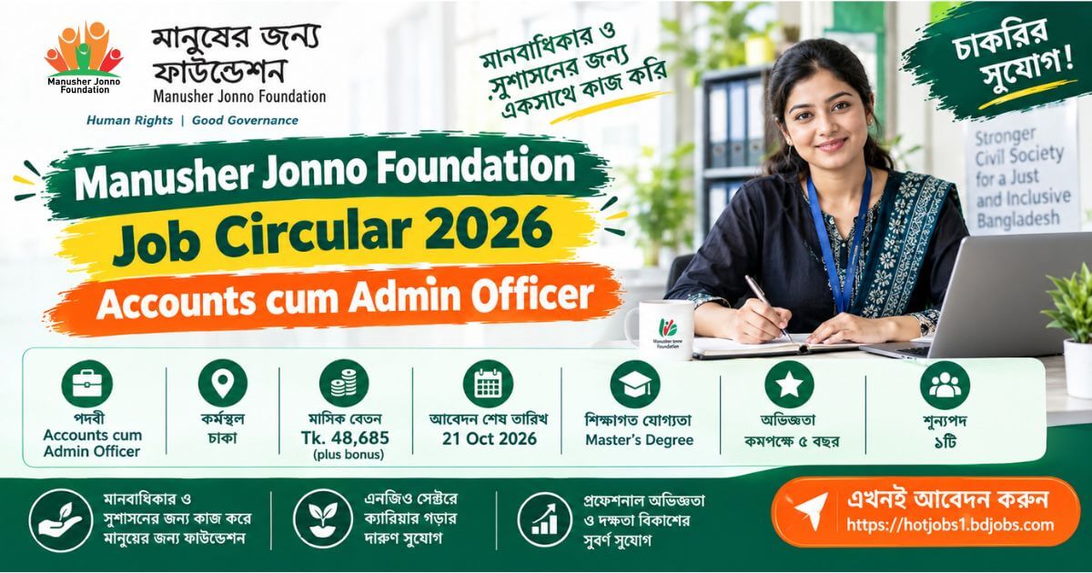 Manusher Jonno Foundation Job Circular